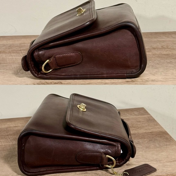 ❤️SOLD❤️Vintage Coach Mahogany Court Bag 9870 - Picture 6 of 10